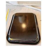 Coca-Cola Metal Serving Tray Flapper Lady Graphic Approx 13x10.5 Good