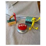 Desk Novelty Lot Slycraft Headbanger Staples Easy Button Smiley Toy