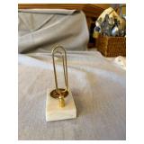 Brown & Williamson Tobacco Marble Desk Paper Clip Holder Vintage