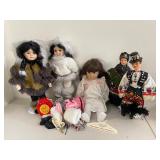 Vintage Doll Lot w Pleasant Company Doll, Folk Costume Dolls & Accessories