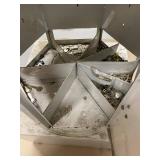 Commercial Rotary Key Blank Display Rack w/Mixed Locksmith Inventory