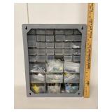 38-Drawer Wall Mount Parts Organizer Cabinet w/ Couplers & Hardware