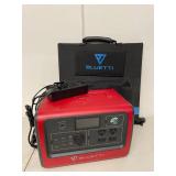 Bluetti 700W Portable Power Station w Solar Panel Charger Untested