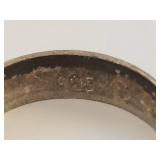 Sterling Silver Engraved Band Ring