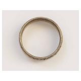 Sterling Silver Engraved Band Ring