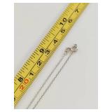 Sterling Silver Double Heart Pedant Necklace