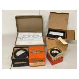 Vintage Panel Meter Assortment Honeywell Simpson Burlington 4pc Boxed