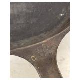 Unmarked Cast Iron Skillets #8 #9 with Trivet Helper Handle Set