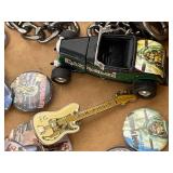 Iron Maiden Memorabilia Buttons Wallet Chain Truck + Van Halen