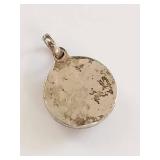 Sterling Silver Pendant with Abalone Shell Inlay