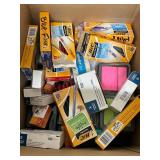 BIC Pens & Office Supply Assortment Pads Clips Staplers Open Box