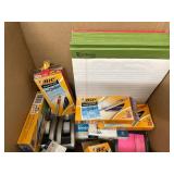 BIC Pens & Office Supply Assortment Pads Clips Staplers Open Box