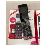 Lively Jitterbug Flip2 & Smart3 Cell Phone Bundle w/ Boxes Chargers
