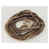 Sterling Silver Italian Box Chain Necklace