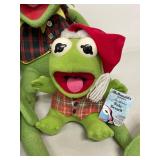 Kermit the Frog Plush Set of 3 incl Eden Christmas McDonald