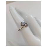 Adjustable Sterling Silver Leaf Ring
