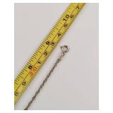 Sterling Silver Italian Rope Chain Necklace