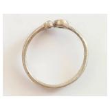 Sterling Silver 3 Stone Multicolored Ring