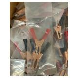 Bulk Lot Copper Battery Alligator Clips Red Black Insulated Handles