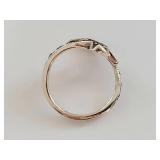 Sterling Silver Marcasite Bypass Ring