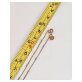 Gold-Tone Sterling Silver Bead Accent Chain