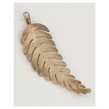 Vintage Sterling Silver Leaf pendant
