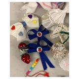 Vintage Girls Hair Accessories Lot Bows Barrettes Clips Ponytail Holders