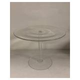 Mixed Vintage Glassware Lot Cake Stand Green Glass Set Basket Caddy