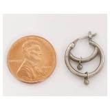 Sterling Silver Double Hoop Earrings