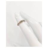 Sterling Silver Adjustable Floral Band Ring