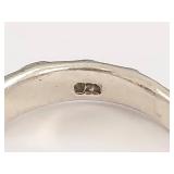 Sterling Silver Adjustable Floral Band Ring