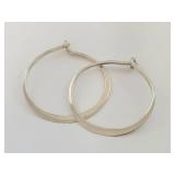 Sterling Silver Hooped Earrings
