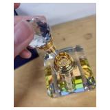 Heartland Americana Crystal Perfume Bottle With Stopper and Box