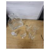 Mantegna Light & Music Luigi Bormioli 5-piece Crystal Decanter Set