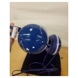 Blue Star Pattern Over-Ear Headphones With Carry Bag