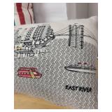 Large New York City Skyline Pillow & Minnesota Map Decorative Pillows