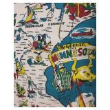 Large New York City Skyline Pillow & Minnesota Map Decorative Pillows