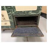 Magic Chef Vintage Green Marbleized Gas Stove Oven Broiler