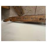 Antique Wooden Hand Corn Seed Planters Set of 3 Triumph Primitive