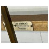 Simmons Vintage Brass Metal Bed Frame Headboard Footboard Twin Size