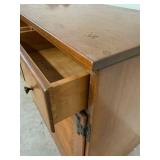 Ethan Allen Baumritter Wooden Sideboard Cabinet 4 Drawer Shutter Doors