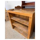 Primitive Pine Countertop Bookcase Display Shelf 32x29x12 Rustic