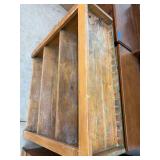 Primitive Pine Countertop Bookcase Display Shelf 32x29x12 Rustic