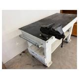 Heavy Duty Wood Workbench w/ 5 In Bench Vise 50x24x33 Shop Table