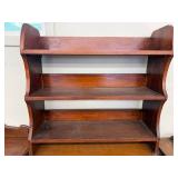 Vintage Wood Countertop Hutch Shelf 3 Tier Farmhouse Display 32in