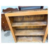 Primitive Pine Countertop Bookcase Display Shelf 32x29x12 Rustic