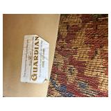 Guardian Mission Style Wood Loveseat Settee 64in Upholstered