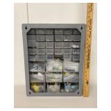 38-Drawer Wall Mount Parts Organizer Cabinet w/ Couplers & Hardware