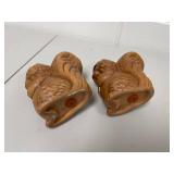 Twin Winton California Ceramic Wood-Look Squirrel Salt & Pepper Shakers