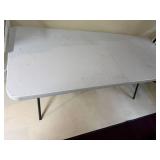 Lifetime Folding Banquet Table Plastic Top 6 Ft Utility Table Good